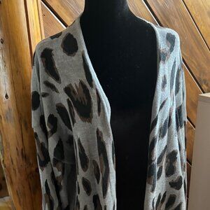LONG CHEETAH CARDIGAN